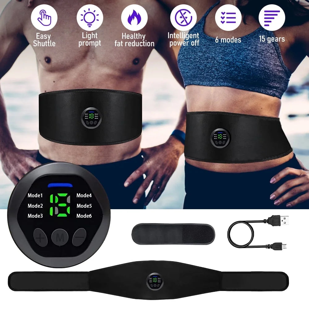 EMS Abs Stimulator Belt – Ultimate Muscle Toner for Core, Arms, Legs