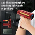 Portable Fascia Massage Gun – LED Touch, 4 Heads, USB Rechargeable