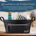 Adjustable Stroller Organizer with Pockets & Zippered Compartment