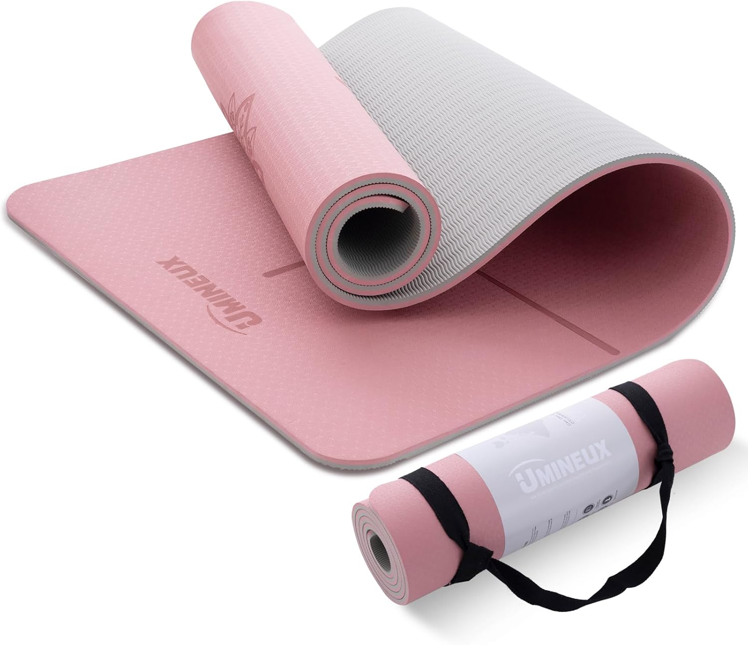 Extra Thick Non-Slip Yoga Mat – 1/3" TPE with Strap & Bag