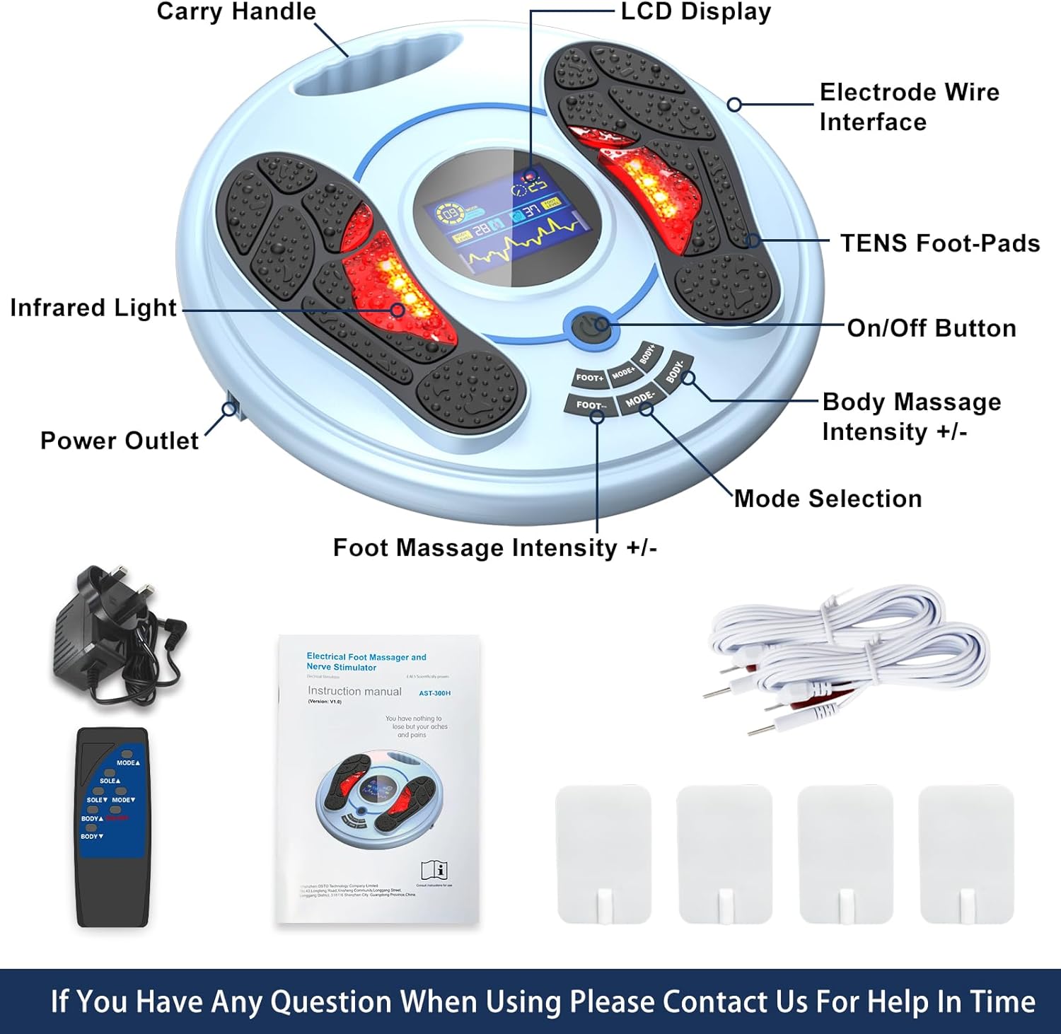 Foot Neuropathy Machine – EMS TENS Circulation & Pain Relief