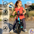 Toddler Balance Bike for Ages 2–5 with Stuffed Animal – Blue