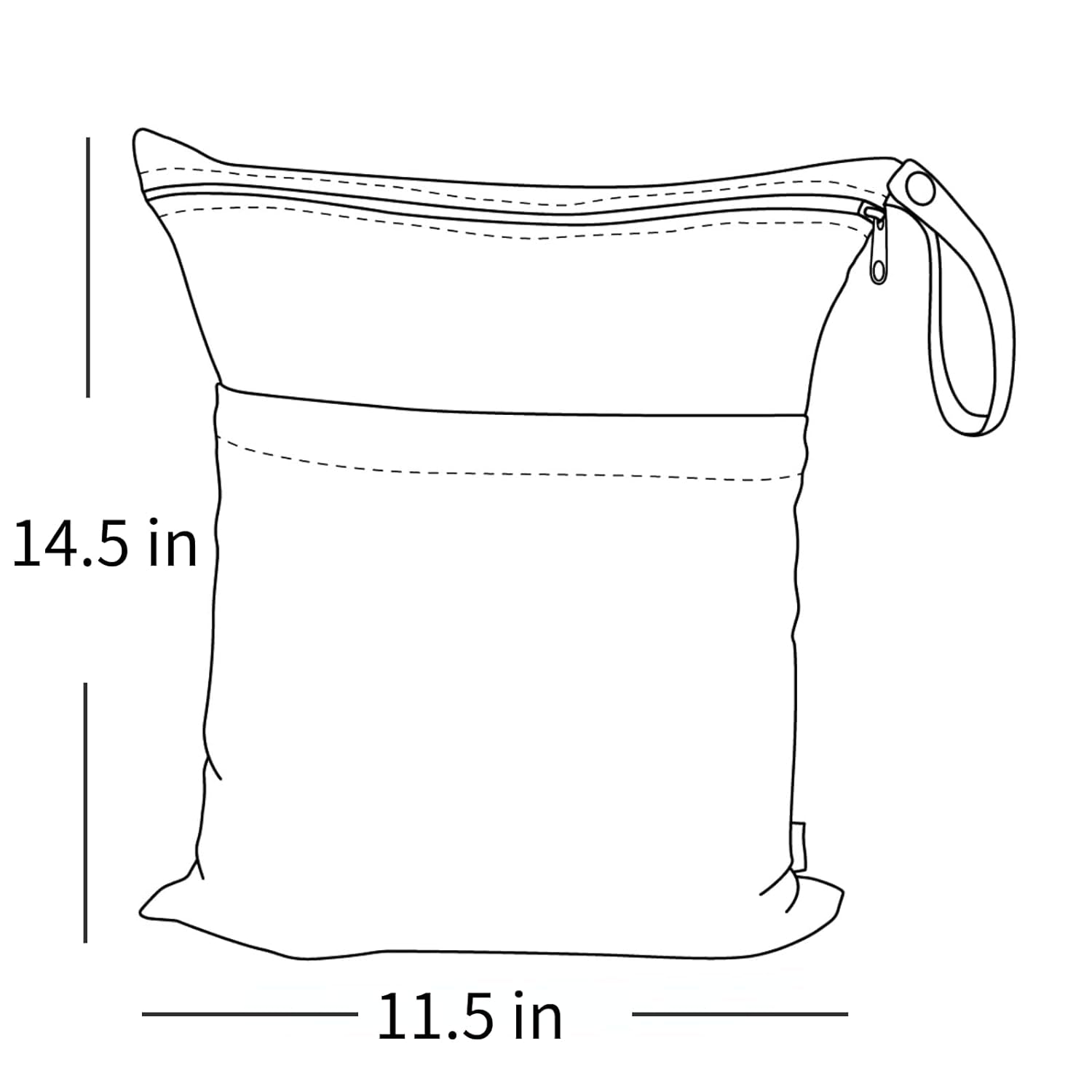 Reusable Wet Dry Bags – 2-Pack Waterproof with Dual Zippers