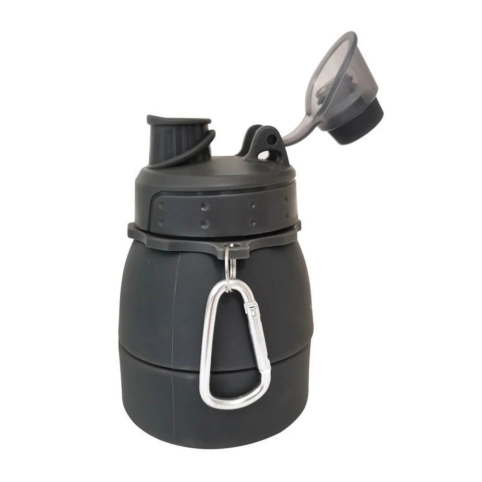 Leak Proof Collapsible Water Bottle BPA Free, Black, Twist Cap