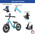 Toddler Balance Bike for Ages 2–5 with Stuffed Animal – Blue