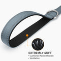 Reflective Dog Leash – 5FT Heavy-Duty Nylon with Padded Handle, Gray