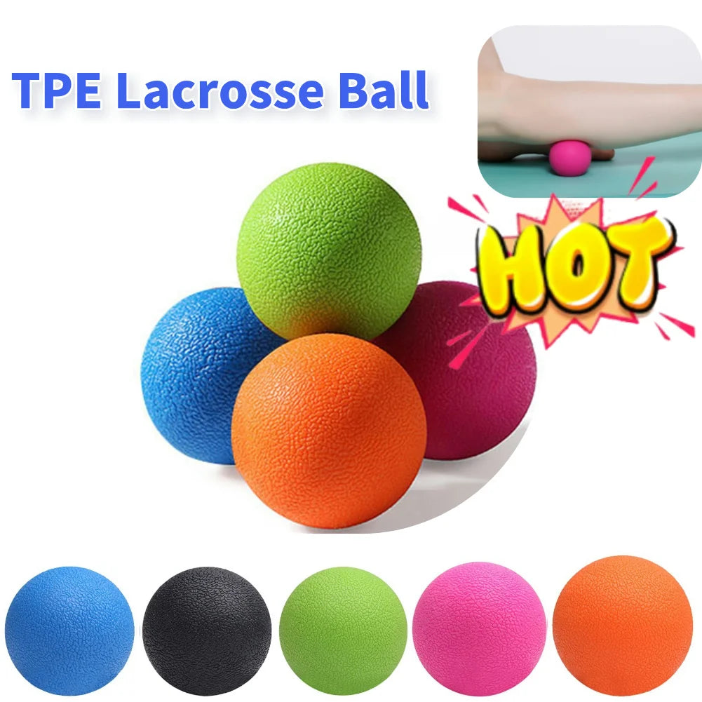 TPE Massage Ball – Muscle Relief Lacrosse Ball for Fitness & Yoga