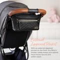 Adjustable Stroller Organizer with Pockets & Zippered Compartment