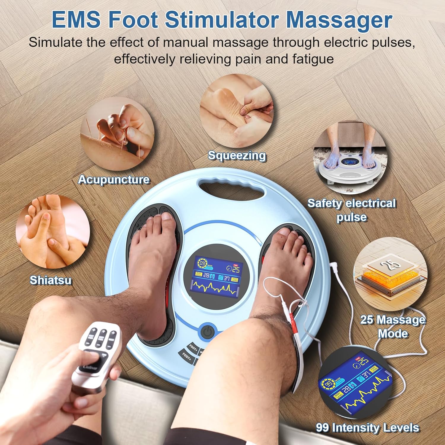 Foot Neuropathy Machine – EMS TENS Circulation & Pain Relief