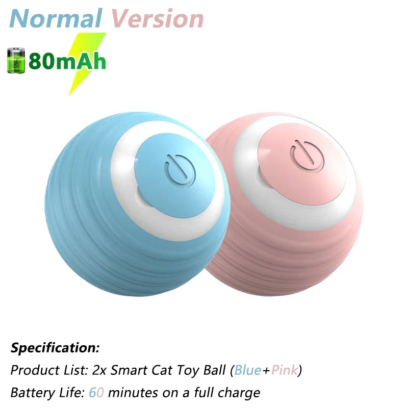 Smart Cat Toy Ball – Automatic Rolling & Rechargeable