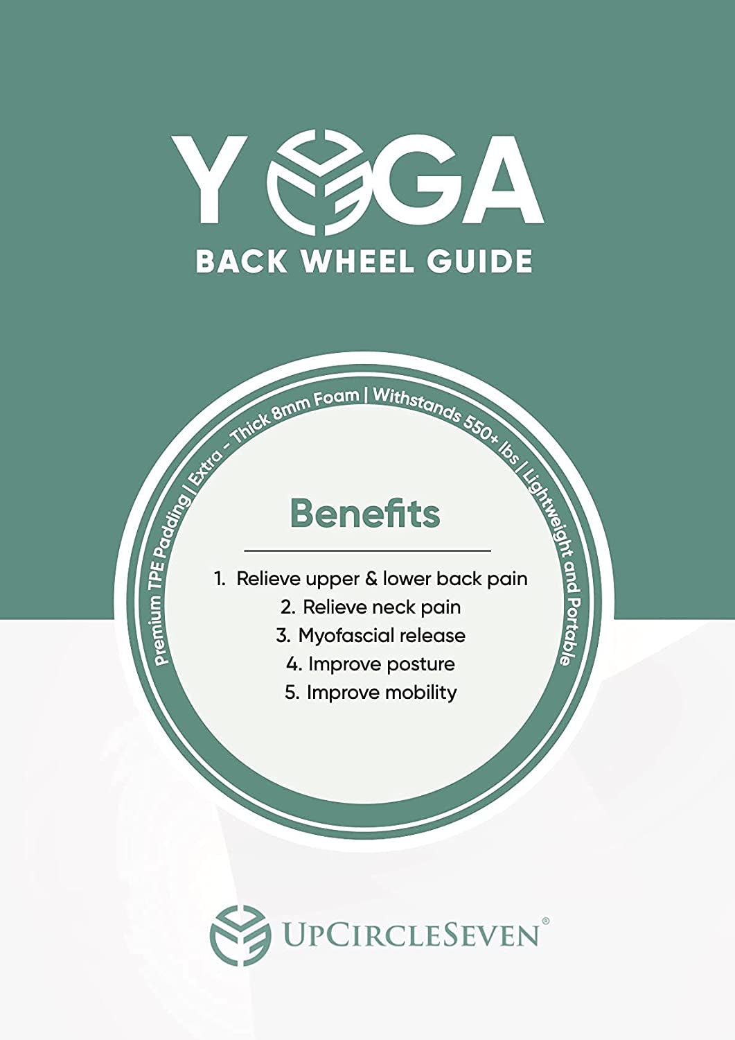 Back Roller & Yoga Wheel – Relieve Upper & Lower Back Pain