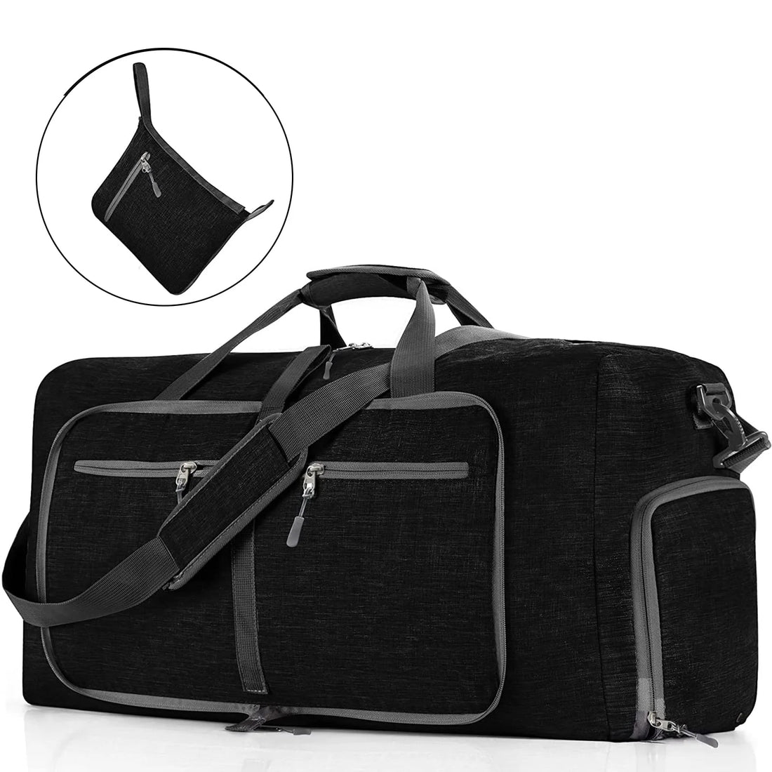 Foldable Travel Duffel Bag – Waterproof, Lightweight Gym & Weekender