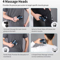 KICA 3 Double Head Massage Gun – 3 Modes, 20H Battery, 6 Heads