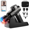 Hot & Cold Massage Gun – Bluetooth, Deep Tissue, Charging Stand