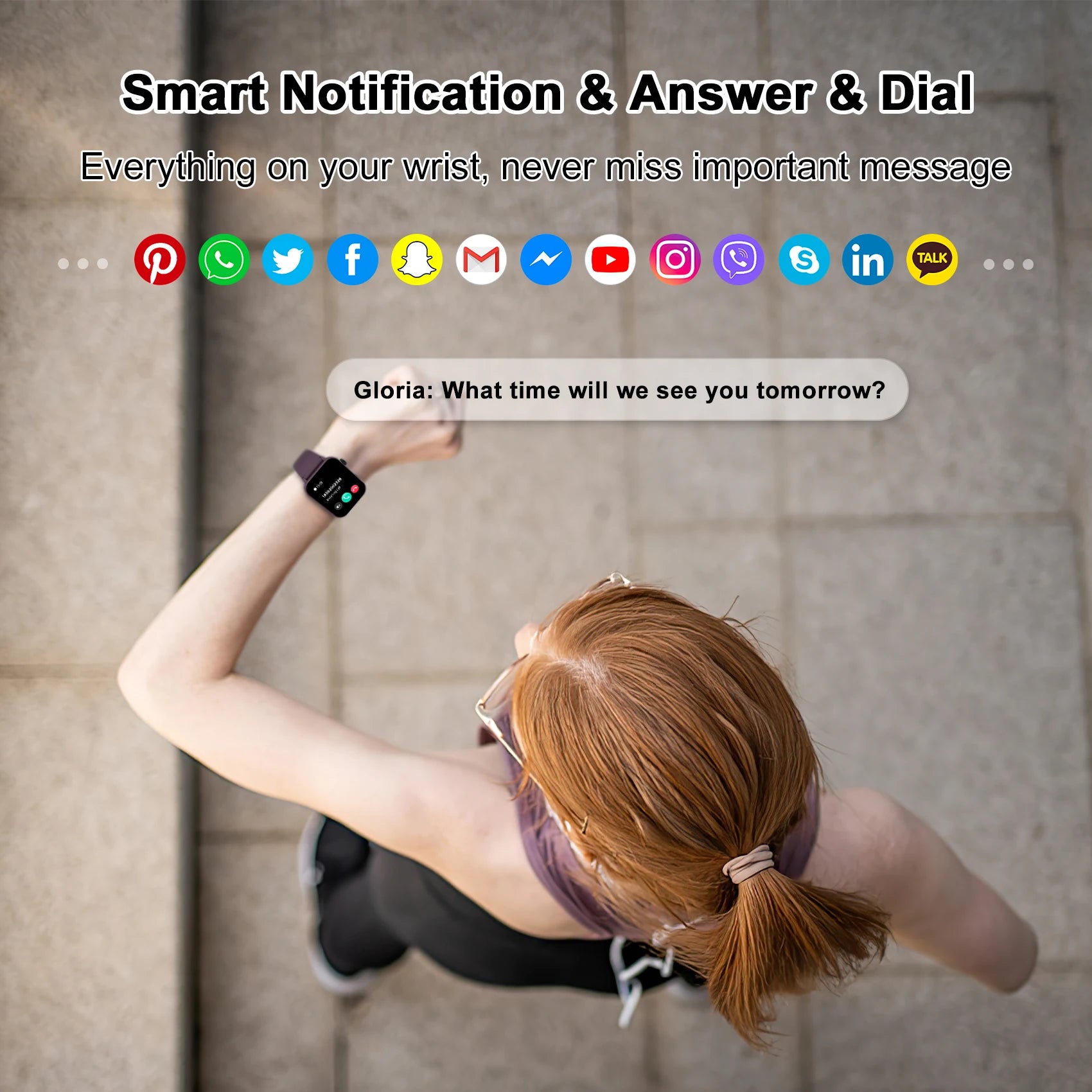 Smartwatch 1.83'' HD Screen with Bluetooth Calling & Fitness Tracker