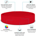 Sweatbands Set – Headband & 2 Wristbands for Sports & Gym