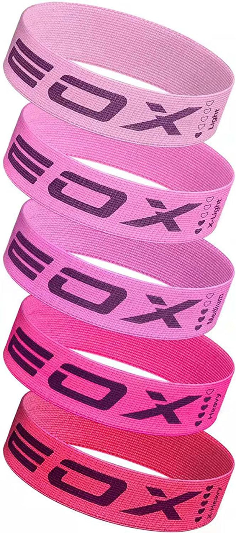 Fabric Resistance Loop Bands – 5 Levels for Legs & Glutes