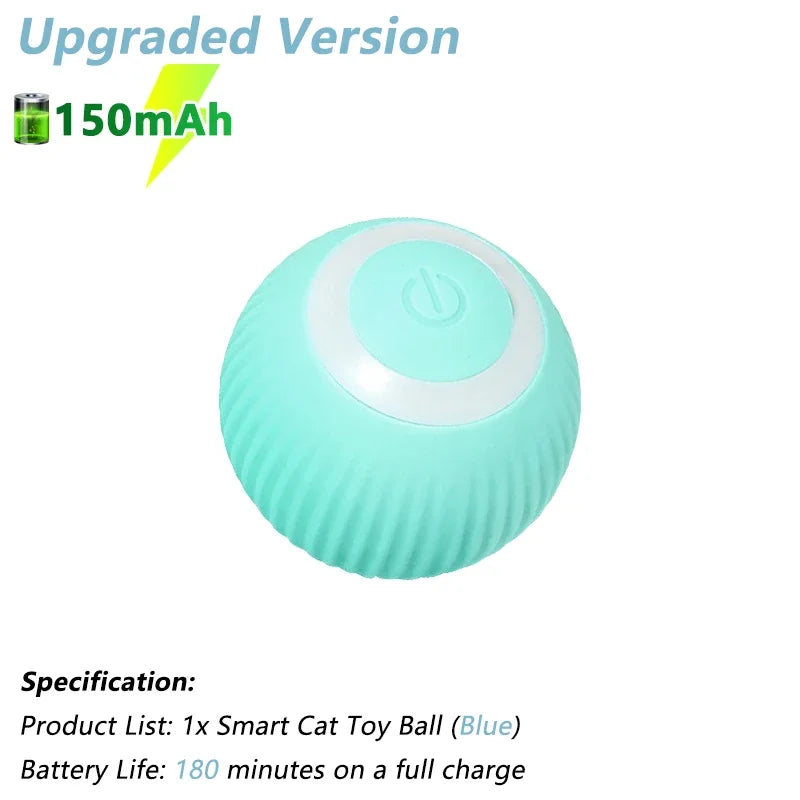 Smart Cat Toy Ball – Automatic Rolling & Rechargeable