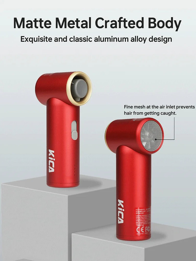 Jetfan Mini Handheld Fan – 14H Battery, USB Rechargeable, Turbo Airflow