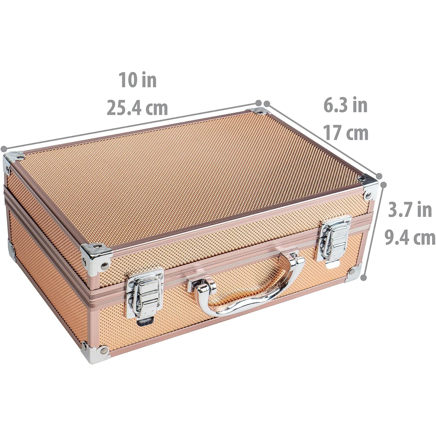 Makeup Train Case with Full Pro Makeup Set – Pink Organizer Kit