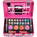 Makeup Train Case with Full Pro Makeup Set – Pink Organizer Kit