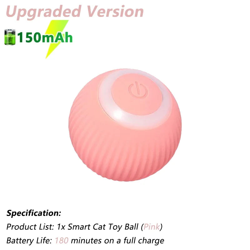 Smart Cat Toy Ball – Automatic Rolling & Rechargeable