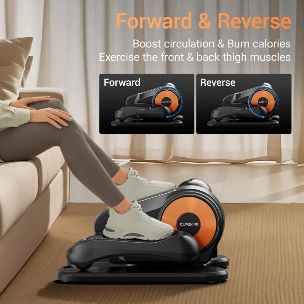 Electric Under Desk Elliptical – 12-Speed Seated Pedal Exerciser with Remote