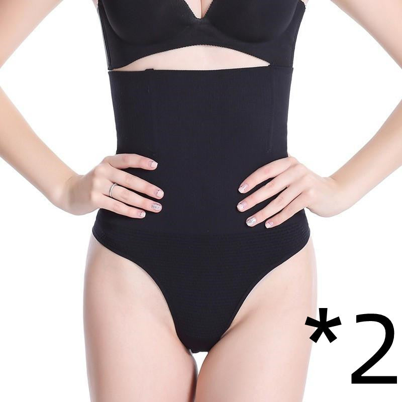 High-Waisted Tummy Control Thong Panty – Seamless Waist Slimmer