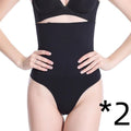 High-Waisted Tummy Control Thong Panty – Seamless Waist Slimmer