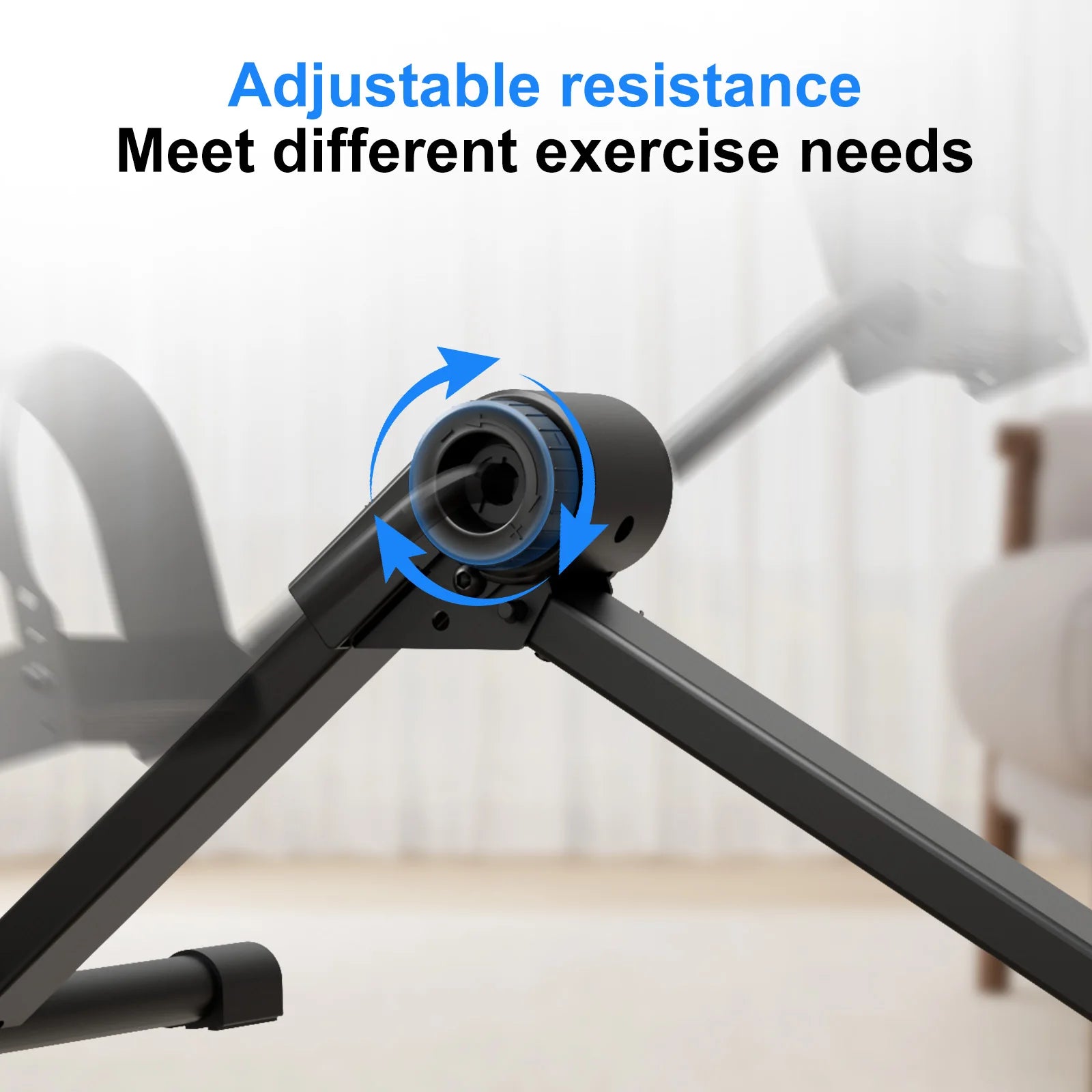 Mini Under Desk Pedal Exerciser – Folding Bike with Display for Arms & Legs