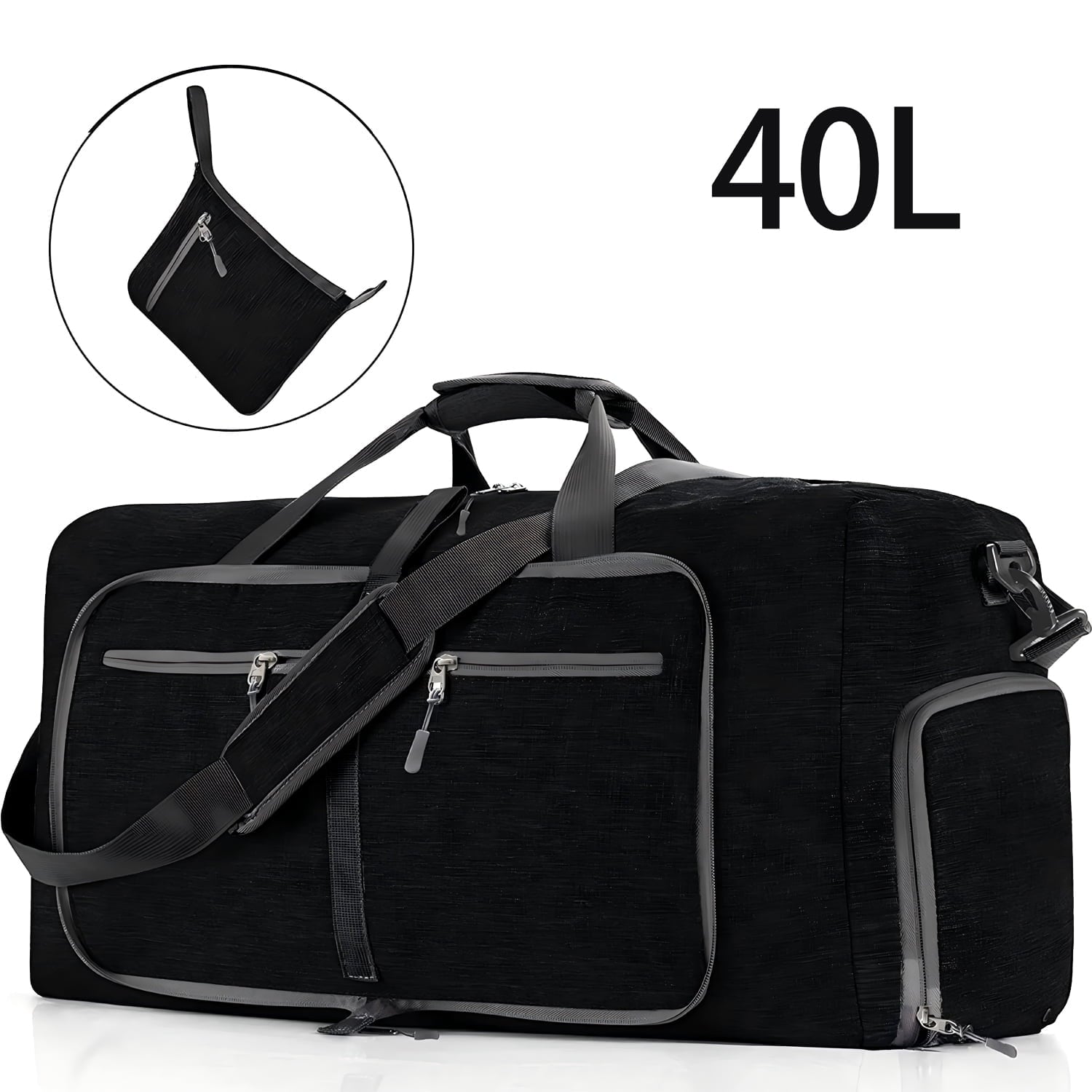 Foldable Travel Duffel Bag – Waterproof, Lightweight Gym & Weekender