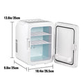 10L Mini Fridge for Skincare, Portable Cooler & Warmer with Handle