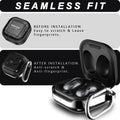 TPU Metal Case for Galaxy Buds FE/2 Pro/Live – Black with Keychain Clip