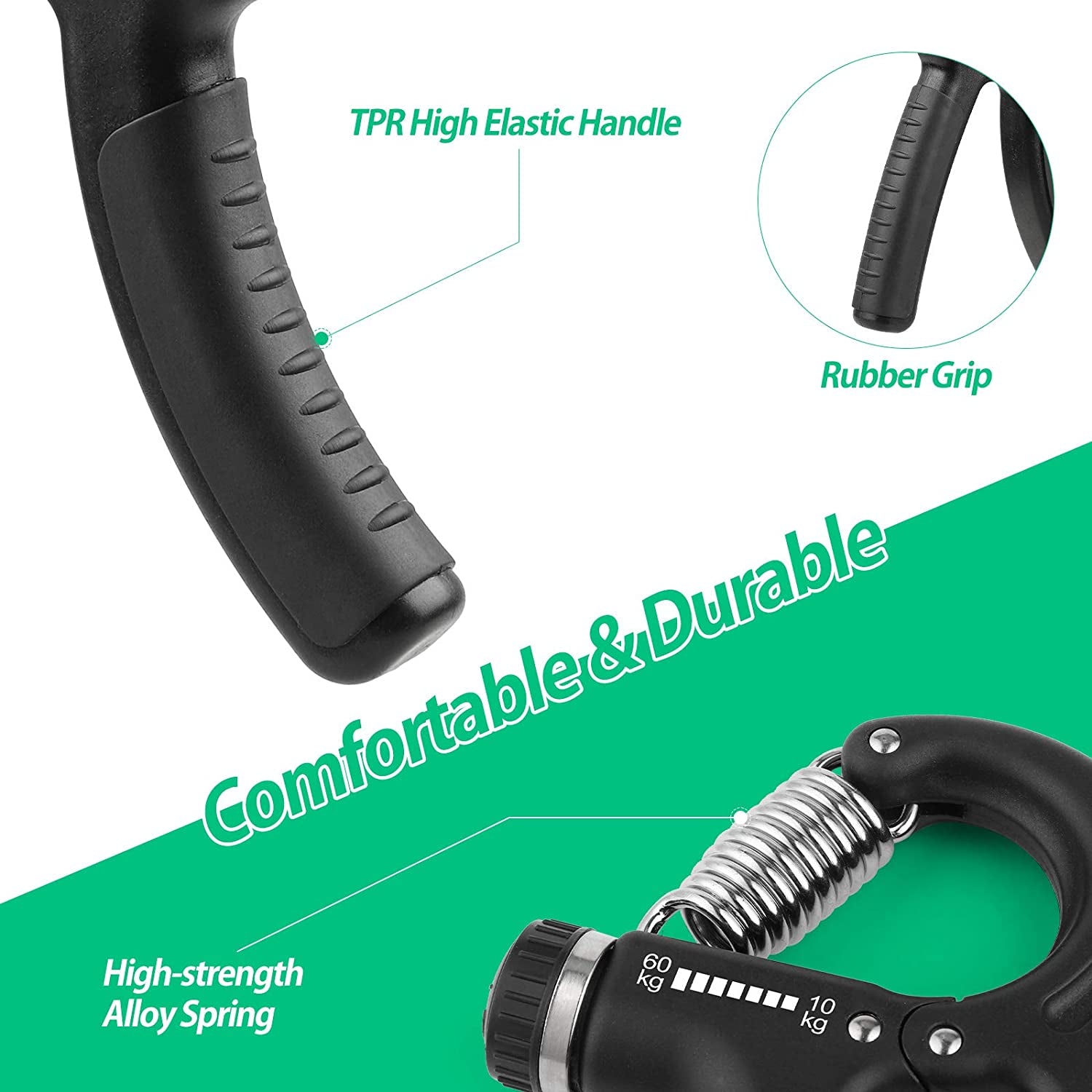 Grip Strength Trainer – Adjustable Hand Gripper 22–132Lbs