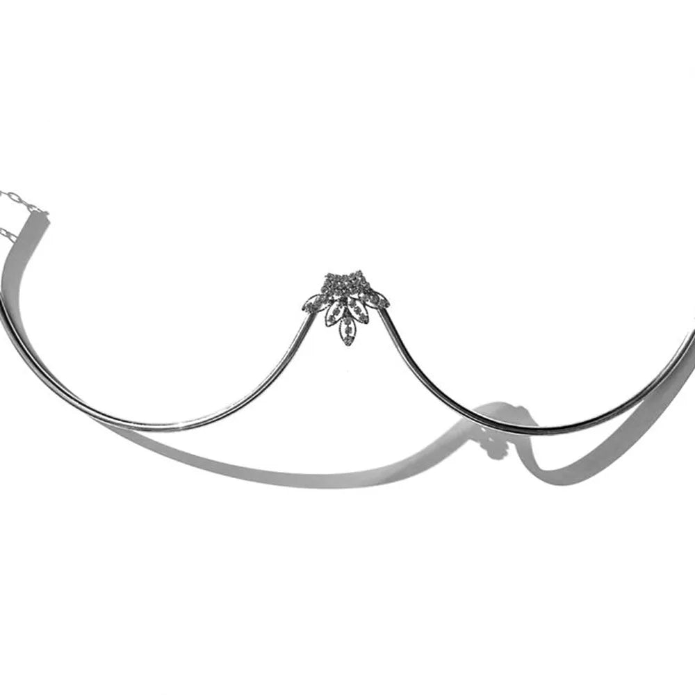 Leaf Bling Chain Bikini Top – Nightclub Dance Bralette Jewelry