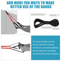 5-Pack Pull-Up Assist Resistance Bands Set with Door Anchor