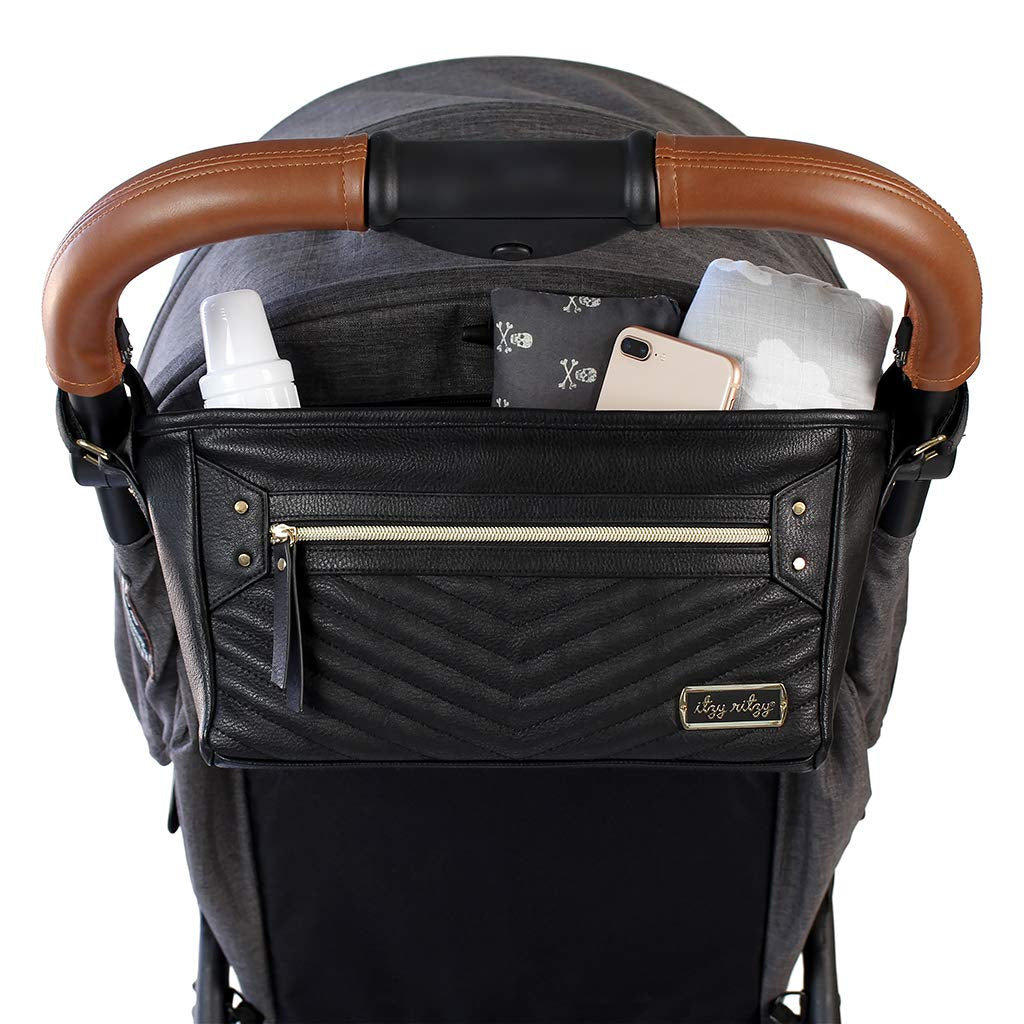 Adjustable Stroller Organizer with Pockets & Zippered Compartment
