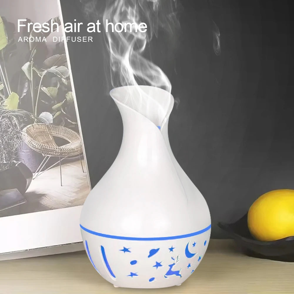 Mini USB Aroma Diffuser – 200ml Ultrasonic Cool Mist Humidifier