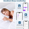 Smart Fitness Ring Health & Sleep Tracker with Air Gestures – Black