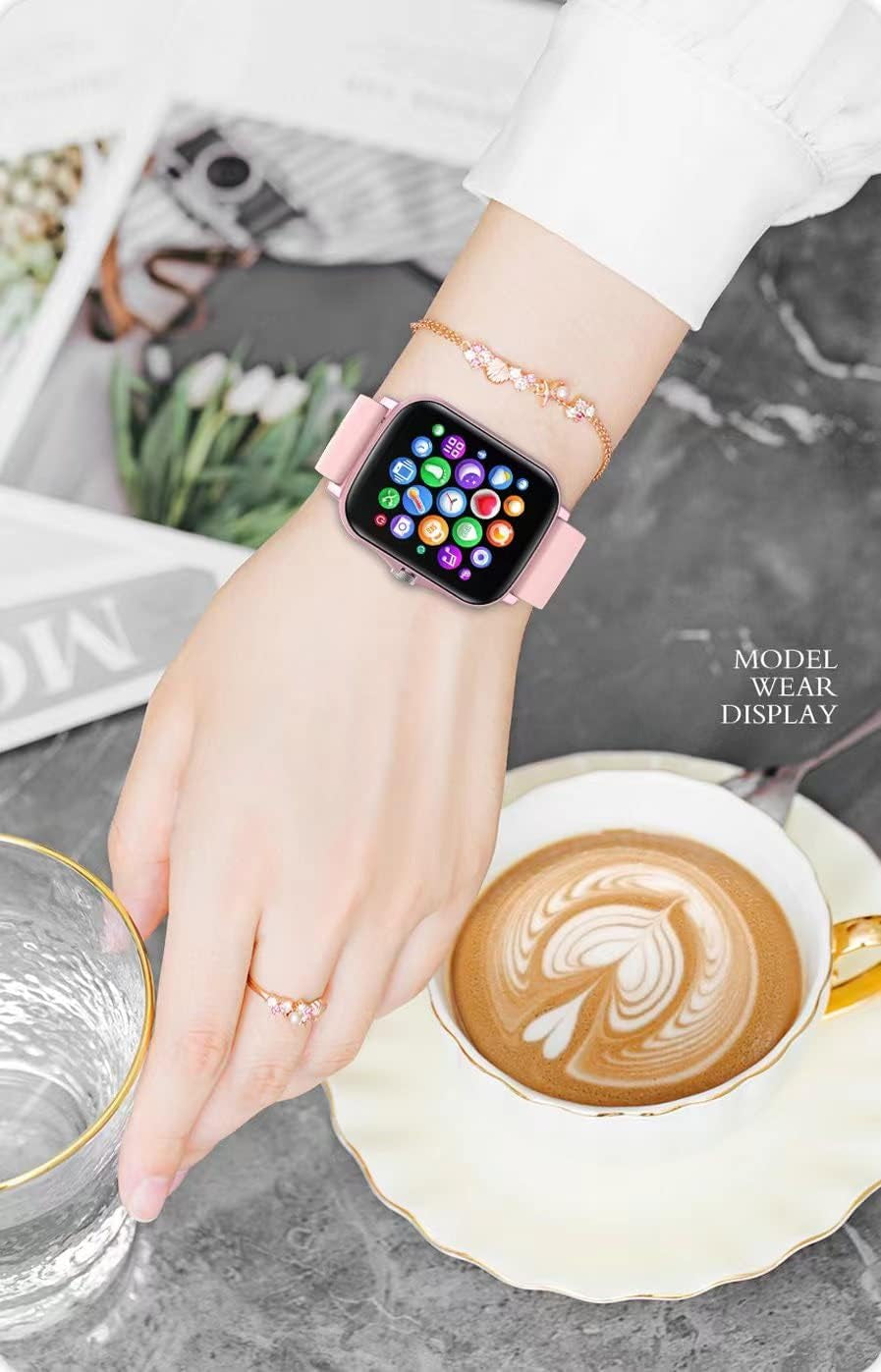 Smart Fitness Tracker Watch – Heart, Sleep, SpO2, 8 Modes, Waterproof