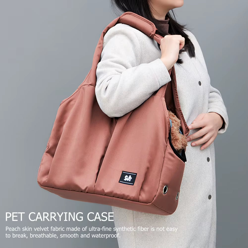 Breathable Cat Carrier Bag – Foldable Travel Pet Shoulder Bag for Cats & Small Dogs