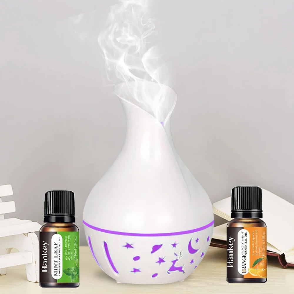 Mini USB Aroma Diffuser – 200ml Ultrasonic Cool Mist Humidifier
