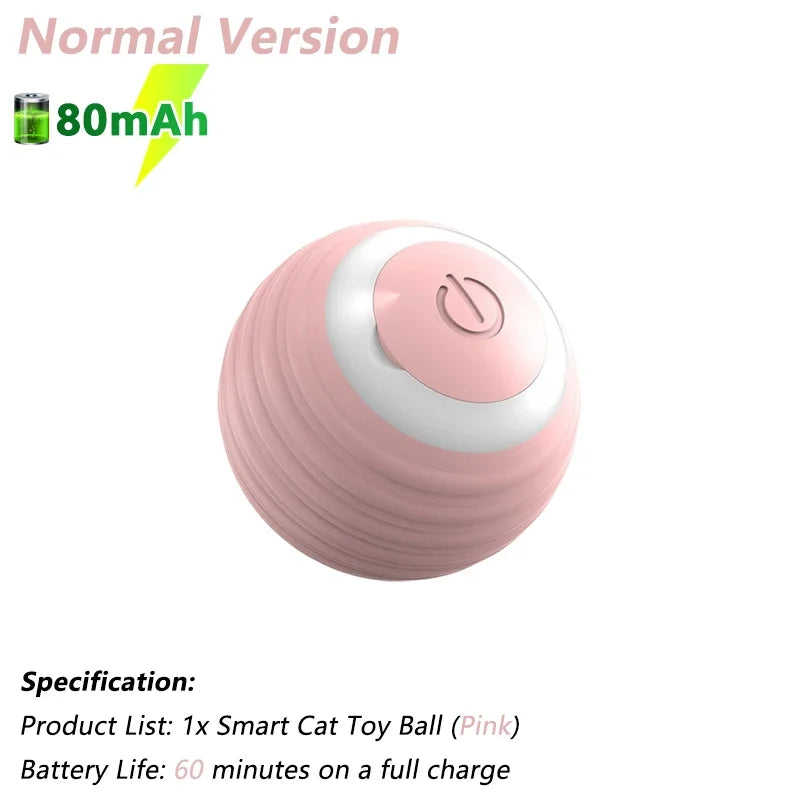Smart Cat Toy Ball – Automatic Rolling & Rechargeable