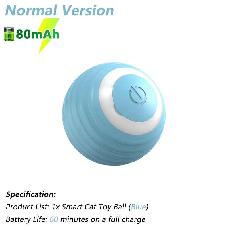 Smart Cat Toy Ball – Automatic Rolling & Rechargeable
