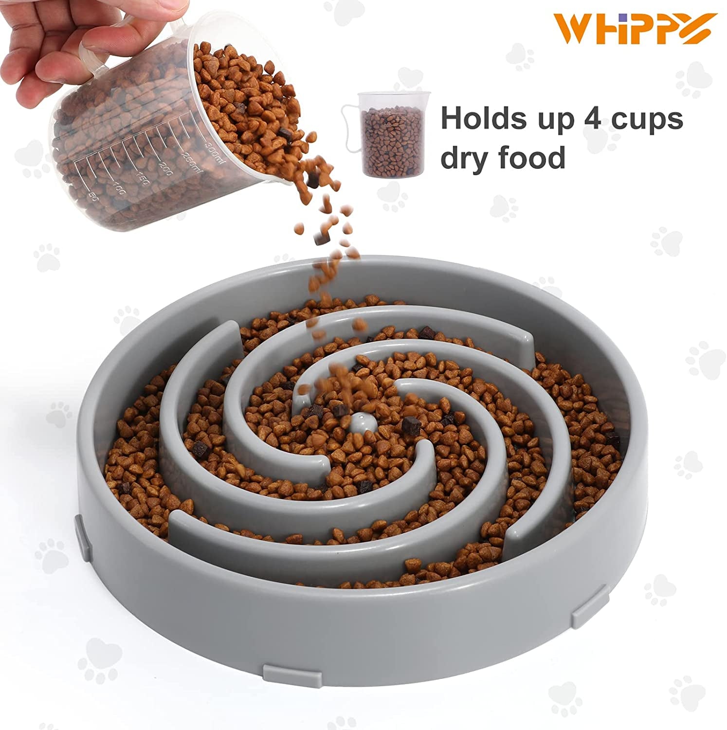 Slow Feeder Dog Bowl – Large Non-Slip Puzzle Bowl for Fast Eaters