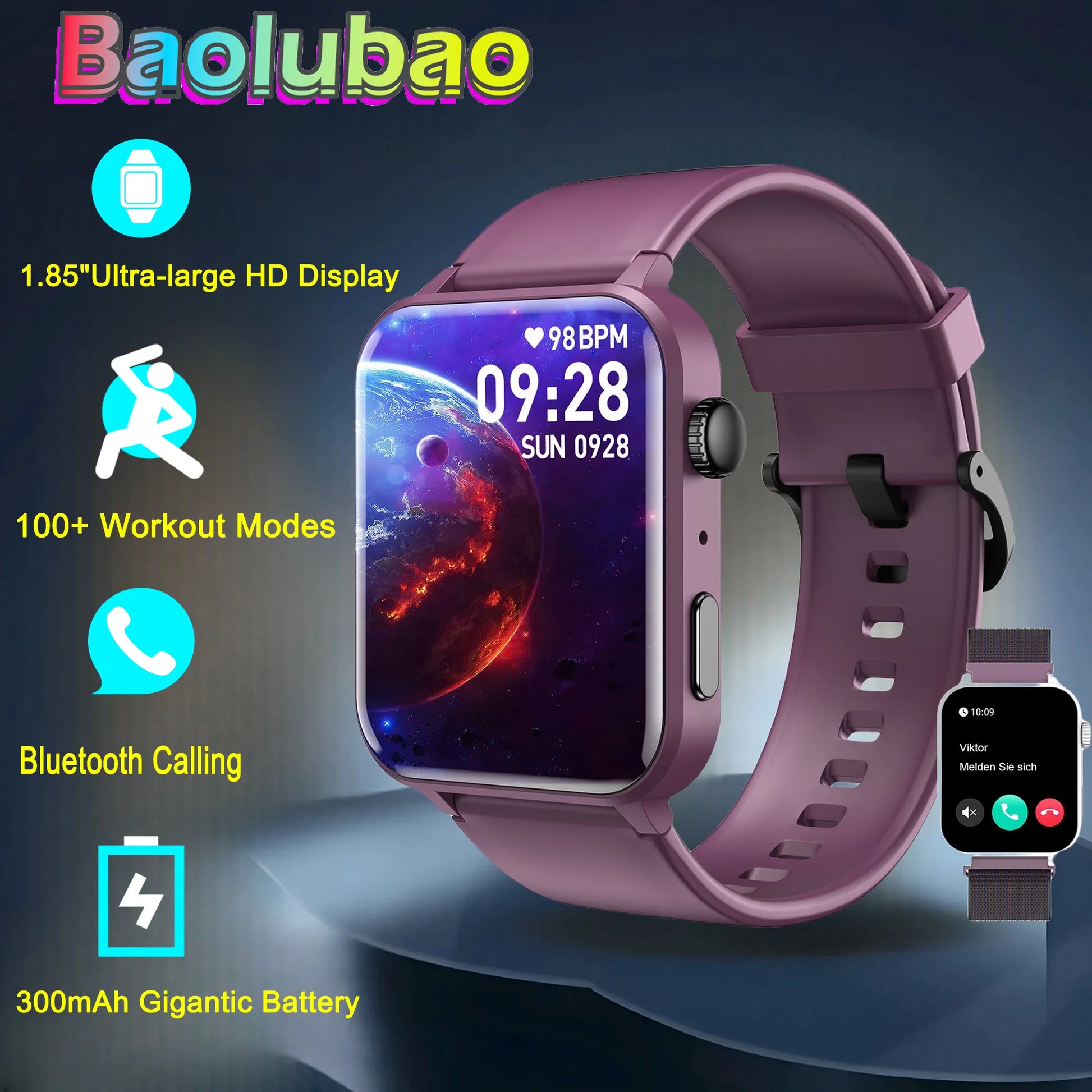 Smartwatch 1.83'' HD Screen with Bluetooth Calling & Fitness Tracker