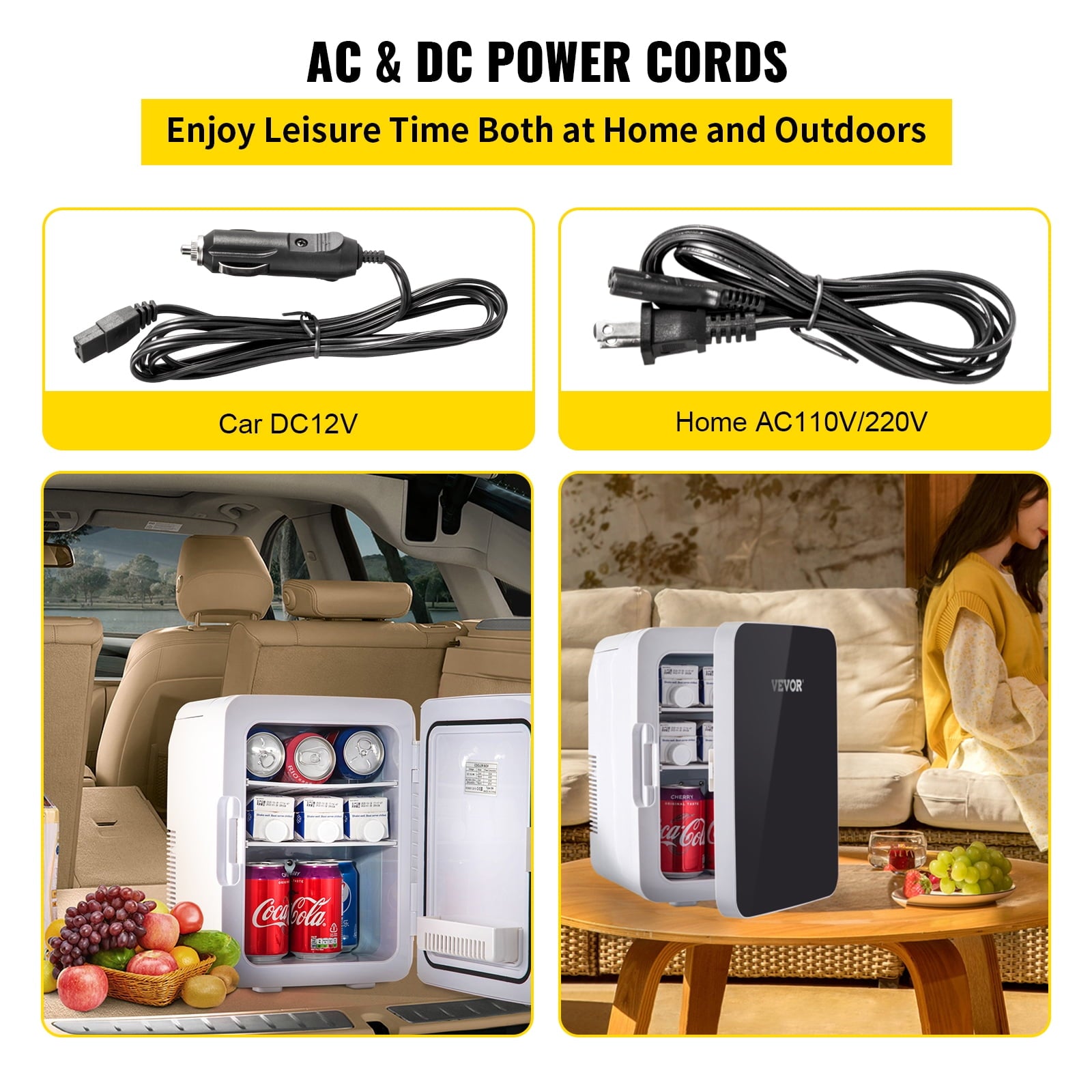 10L Mini Fridge for Skincare, Portable Cooler & Warmer with Handle