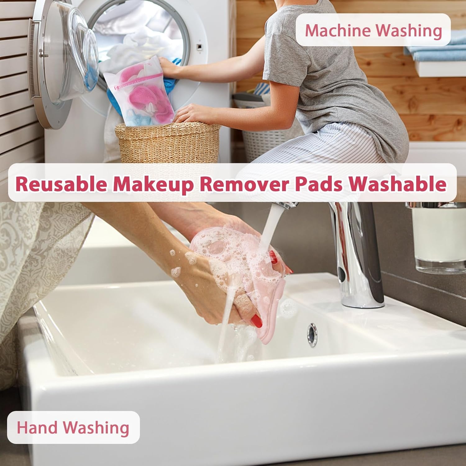 Reusable Makeup Remover Cloths – 12 Pack Microfiber Face Towels