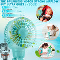 Mini Clip-On Stroller Fan – Flexible Tripod, USB Rechargeable