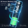 KICA 3 Double Head Massage Gun – 3 Modes, 20H Battery, 6 Heads